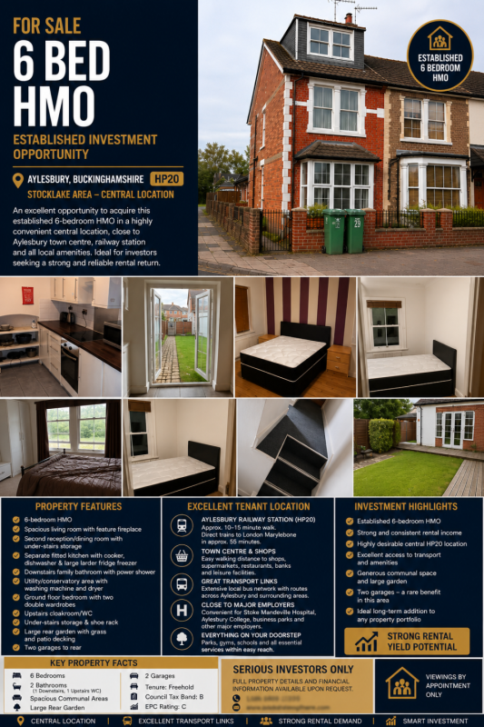 5 bed House, 29 Stocklake, Aylesbury, HP20 1DN