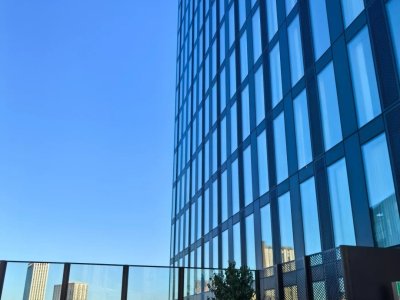 Communal building terrace, not private outdoor space